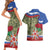 Russia Defender of The Fatherland Day Couples Matching Short Sleeve Bodycon Dress and Hawaiian Shirt