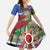 Russia Defender of The Fatherland Day Family Matching Short Sleeve Bodycon Dress and Hawaiian Shirt