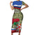 Russia Defender of The Fatherland Day Family Matching Short Sleeve Bodycon Dress and Hawaiian Shirt