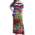 Russia Defender of The Fatherland Day Off Shoulder Maxi Dress