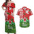 Belarus Defender of The Fatherland Day Couples Matching Off Shoulder Maxi Dress and Hawaiian Shirt