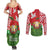 Belarus Defender of The Fatherland Day Couples Matching Summer Maxi Dress and Long Sleeve Button Shirt