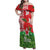 Belarus Defender of The Fatherland Day Family Matching Off Shoulder Maxi Dress and Hawaiian Shirt