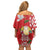 Belarus Defender of The Fatherland Day Family Matching Off Shoulder Short Dress and Hawaiian Shirt