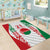 Belarus Football Custom Area Rug Rushnyk Pattern