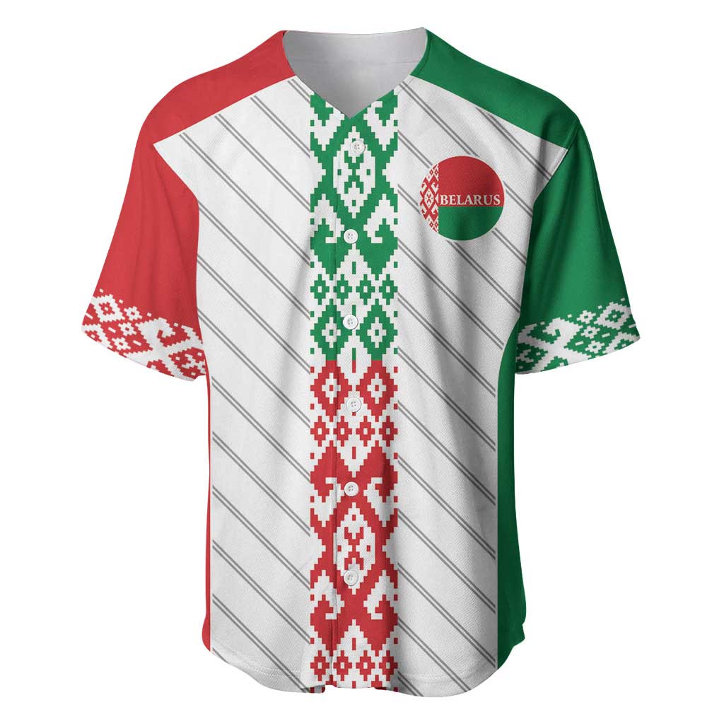 Belarus Football Custom Baseball Jersey Rushnyk Pattern