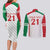 Belarus Football Custom Couples Matching Long Sleeve Bodycon Dress and Long Sleeve Button Shirt Rushnyk Pattern