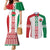 Belarus Football Custom Couples Matching Mermaid Dress and Long Sleeve Button Shirt Rushnyk Pattern