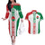 Belarus Football Custom Couples Matching Off The Shoulder Long Sleeve Dress and Hawaiian Shirt Rushnyk Pattern