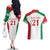 Belarus Football Custom Couples Matching Off The Shoulder Long Sleeve Dress and Hawaiian Shirt Rushnyk Pattern