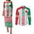 Belarus Football Custom Couples Matching Puletasi and Long Sleeve Button Shirt Rushnyk Pattern