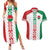 Belarus Football Custom Couples Matching Summer Maxi Dress and Hawaiian Shirt Rushnyk Pattern