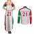 Belarus Football Custom Couples Matching Summer Maxi Dress and Long Sleeve Button Shirt Rushnyk Pattern