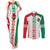 Belarus Football Custom Couples Matching Tank Maxi Dress and Long Sleeve Button Shirt Rushnyk Pattern