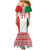 Belarus Football Custom Family Matching Mermaid Dress and Hawaiian Shirt Rushnyk Pattern