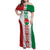 Belarus Football Custom Family Matching Off Shoulder Maxi Dress and Hawaiian Shirt Rushnyk Pattern