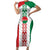 Belarus Football Custom Family Matching Short Sleeve Bodycon Dress and Hawaiian Shirt Rushnyk Pattern