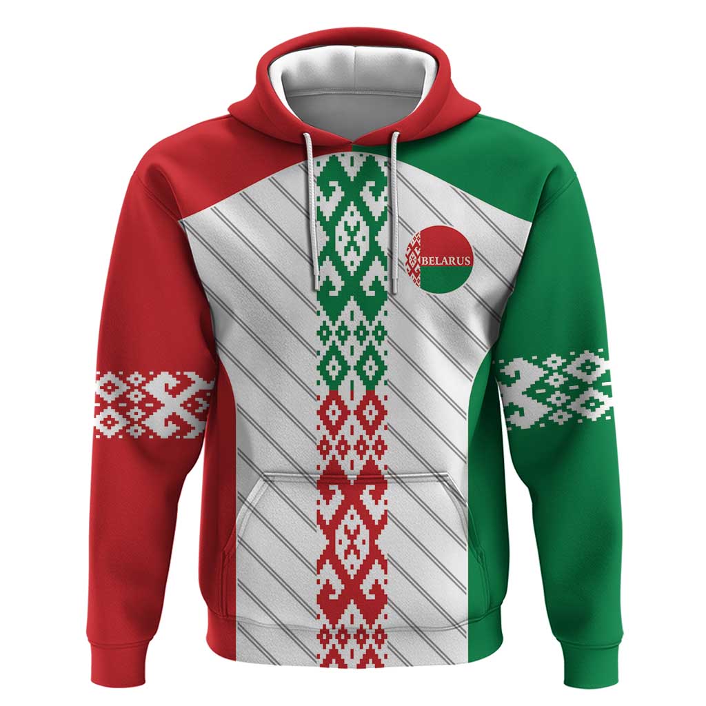 Belarus Football Custom Hoodie Rushnyk Pattern