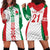 Belarus Football Custom Hoodie Dress Rushnyk Pattern