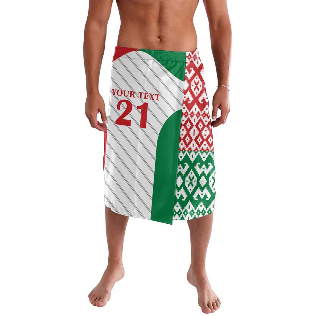 Belarus Football Custom Lavalava Rushnyk Pattern