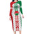 Belarus Football Custom Long Sleeve Bodycon Dress Rushnyk Pattern