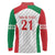 Belarus Football Custom Long Sleeve Polo Shirt Rushnyk Pattern