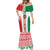 Belarus Football Custom Mermaid Dress Rushnyk Pattern