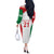 Belarus Football Custom Off The Shoulder Long Sleeve Dress Rushnyk Pattern