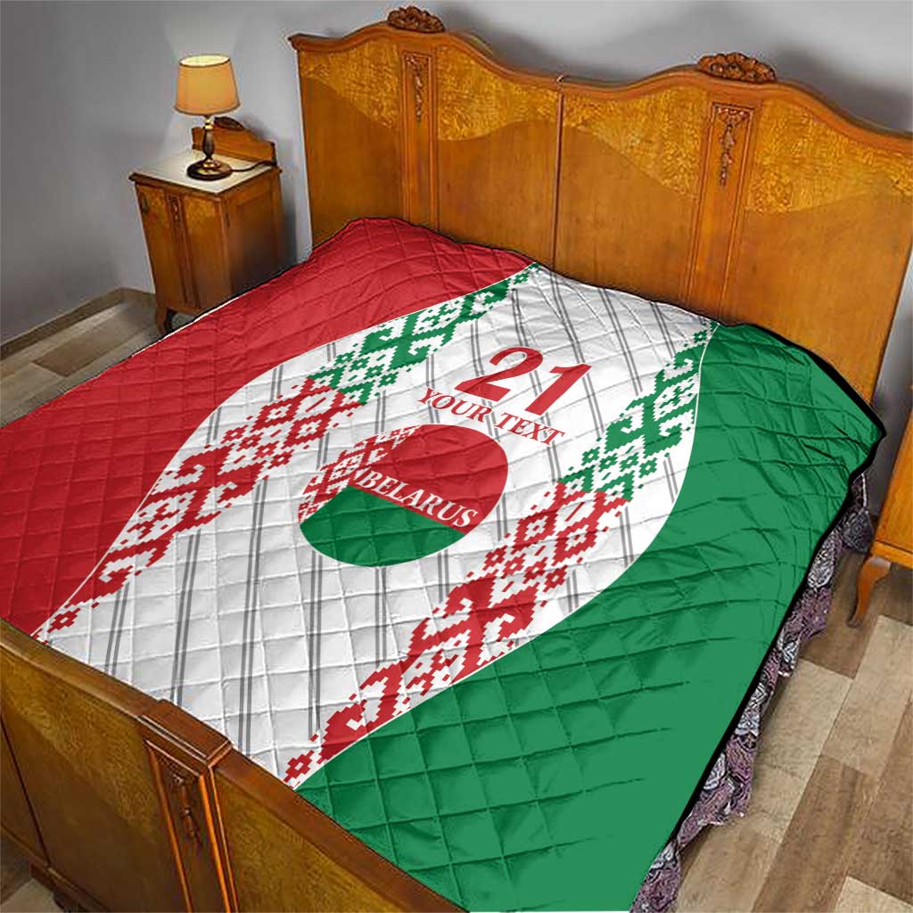 Belarus Football Custom Quilt Rushnyk Pattern
