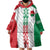 Belarus Football Custom Wearable Blanket Hoodie Rushnyk Pattern - Wonder Print Shop