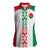 Belarus Football Custom Women Sleeveless Polo Shirt Rushnyk Pattern - Wonder Print Shop