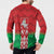 Republic of Belarus Button Sweatshirt Pahonia Rushnyk Pattern