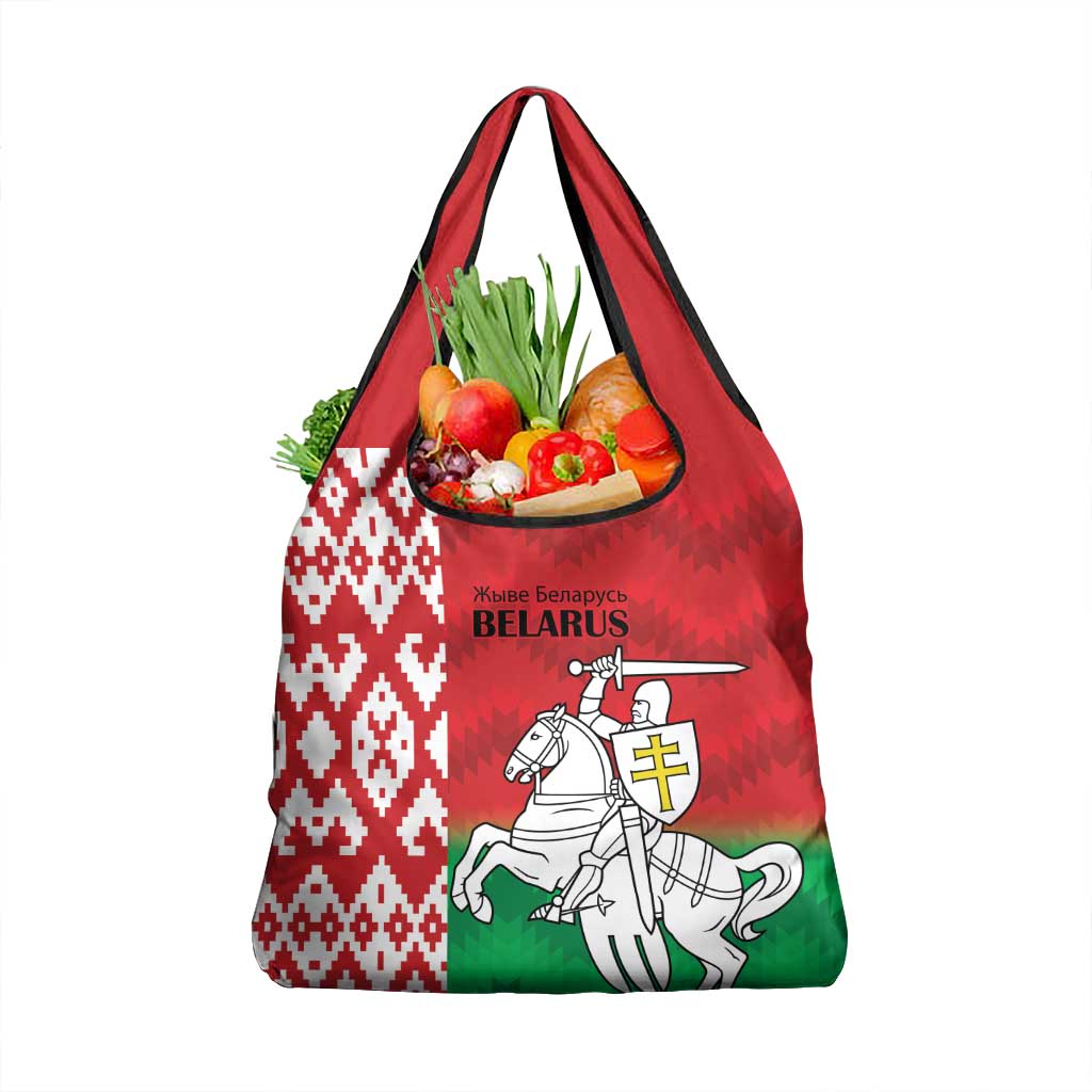 Republic of Belarus Grocery Bag Pahonia Rushnyk Pattern