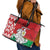 Republic of Belarus Leather Tote Bag Pahonia Rushnyk Pattern