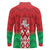 Republic of Belarus Long Sleeve Polo Shirt Pahonia Rushnyk Pattern