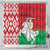 Republic of Belarus Shower Curtain Pahonia Rushnyk Pattern