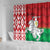 Republic of Belarus Shower Curtain Pahonia Rushnyk Pattern