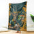 Custom South Africa Rugby Blanket The Springboks Mascot Sporty Version