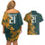 Custom South Africa Rugby Couples Matching Off Shoulder Short Dress and Hawaiian Shirt The Springboks Mascot Sporty Version LT9 - Wonder Print Shop