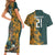 Custom South Africa Rugby Couples Matching Short Sleeve Bodycon Dress and Hawaiian Shirt The Springboks Mascot Sporty Version LT9 - Wonder Print Shop