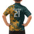 Custom South Africa Rugby Family Matching Long Sleeve Bodycon Dress and Hawaiian Shirt The Springboks Mascot Sporty Version LT9 - Wonder Print Shop