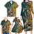 Custom South Africa Rugby Family Matching Long Sleeve Bodycon Dress and Hawaiian Shirt The Springboks Mascot Sporty Version LT9 - Wonder Print Shop