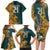 Custom South Africa Rugby Family Matching Long Sleeve Bodycon Dress and Hawaiian Shirt The Springboks Mascot Sporty Version LT9 - Wonder Print Shop