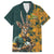 Custom South Africa Rugby Family Matching Long Sleeve Bodycon Dress and Hawaiian Shirt The Springboks Mascot Sporty Version LT9 - Wonder Print Shop