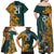 Custom South Africa Rugby Family Matching Off Shoulder Maxi Dress and Hawaiian Shirt The Springboks Mascot Sporty Version LT9 - Wonder Print Shop