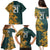 Custom South Africa Rugby Family Matching Puletasi and Hawaiian Shirt The Springboks Mascot Sporty Version - Wonder Print Shop