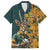 Custom South Africa Rugby Family Matching Short Sleeve Bodycon Dress and Hawaiian Shirt The Springboks Mascot Sporty Version - Wonder Print Shop