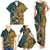 Custom South Africa Rugby Family Matching Tank Maxi Dress and Hawaiian Shirt The Springboks Mascot Sporty Version - Wonder Print Shop