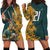 Custom South Africa Rugby Hoodie Dress The Springboks Mascot Sporty Version - Wonder Print Shop