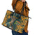 Custom South Africa Rugby Leather Tote Bag The Springboks Mascot Sporty Version - Wonder Print Shop